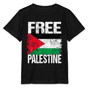Palestine Free Freedom Free Gaza - Stanley/Stella MINI CREATOR Kids’ T-Shirt - black - Front - Mikhail (115cm)