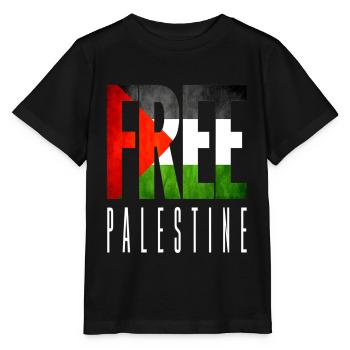 Palestine Free Freedom Free Gaza - Stanley/Stella MINI CREATOR Kids’ T-Shirt - black - Front - Mikhail (115cm)