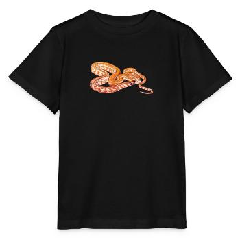 Kornnatter I Natter Terrarium motif pour serpents - T-shirt bio MINI CREATOR Stanley/Stella Enfant - noir - Devant - Mikhail (115cm)