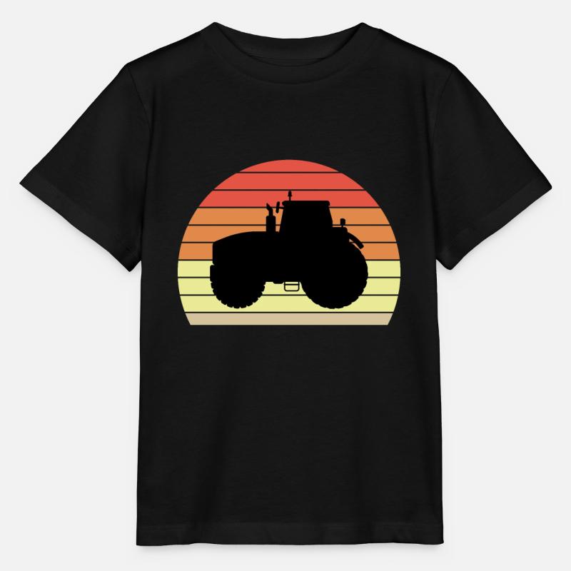Traktor Bauer Trecker Bauernhof Logo - Stanley/Stella Kinder T-Shirt MINI CREATOR - Schwarz