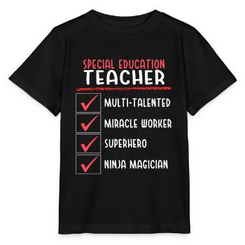 Special Education Teacher Awareness Sped Teacher - T-shirt bio MINI CREATOR Stanley/Stella Enfant - noir - Devant - Mikhail (115cm)