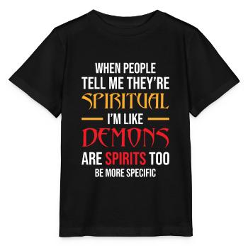 Lustiger Spruch Spirituell Spiritualität - Stanley/Stella Kinder T-Shirt MINI CREATOR  - Schwarz - Vorne - Mikhail (115cm)