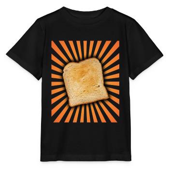Grille-pain de petit-déjeuner de pain de pain grillé drôle - T-shirt bio MINI CREATOR Stanley/Stella Enfant - noir - Devant - Mikhail (115cm)