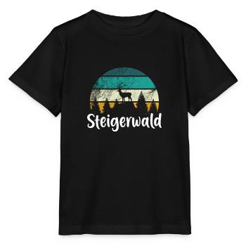 Steigerwald Steigerwälder Lebensgefühl Heimat - Stanley/Stella Kinder T-Shirt MINI CREATOR  - Schwarz - Vorne - Mikhail (115cm)