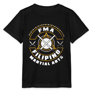 Eskrima Kali Arnis Filipino Sports de combat - T-shirt bio MINI CREATOR Stanley/Stella Enfant - noir - Devant - Mikhail (115cm)
