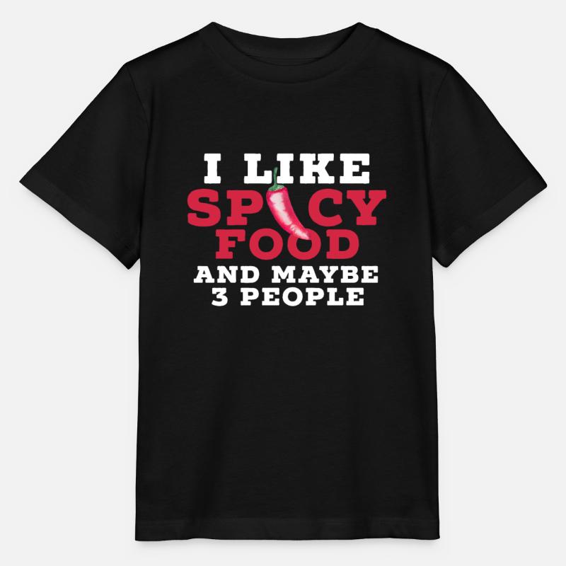 Spicy food kitchen chilli - Stanley/Stella MINI CREATOR Kids’ T-Shirt - black