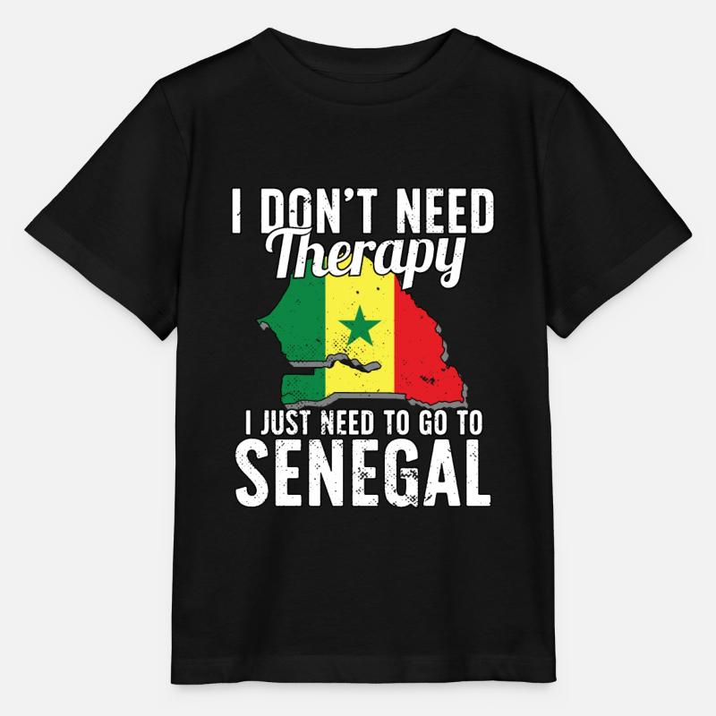 Sénégal flag I Sénégalese Souvenirs - T-shirt bio MINI CREATOR Stanley/Stella Enfant - noir