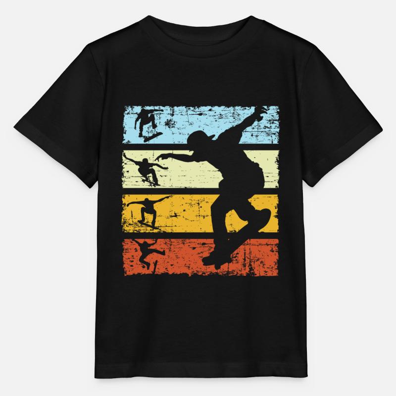 Skate skater vintage Skateboading Retro - T-shirt bio MINI CREATOR Stanley/Stella Enfant - noir