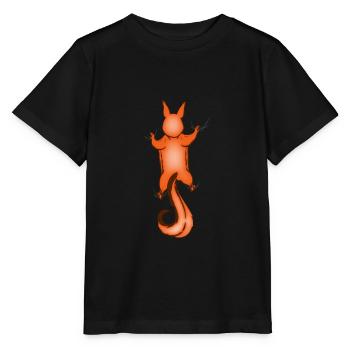 Drôle d’écureuil dépend du rongeur Oachkatzl - T-shirt bio MINI CREATOR Stanley/Stella Enfant - noir - Devant - Mikhail (115cm)