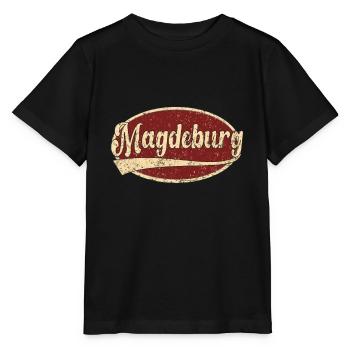 Magdeburg Retro Tshirt cadeau - T-shirt bio MINI CREATOR Stanley/Stella Enfant - noir - Devant - Mikhail (115cm)