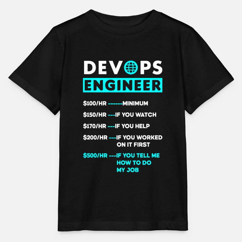 DevOps Ingenieur Cloud Computing Stundensatz - Stanley/Stella Kinder T-Shirt MINI CREATOR - Schwarz