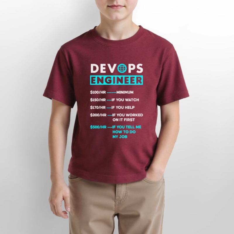 DevOps Engineer Cloud Computing Hourly Rate Stanley/Stella MINI CREATOR Kids’ T-Shirt