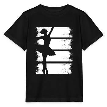 Ballerine ballerine danse Rétro rétro - T-shirt bio MINI CREATOR Stanley/Stella Enfant - noir - Devant - Mikhail (115cm)