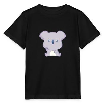 Koala middle finger - Stanley/Stella MINI CREATOR Kids’ T-Shirt - black - Front - Mikhail (115cm)