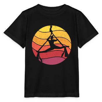 Gymnastik Sport Vintage Aerial Silk - Stanley/Stella Kinder T-Shirt MINI CREATOR  - Schwarz - Vorne - Mikhail (115cm)