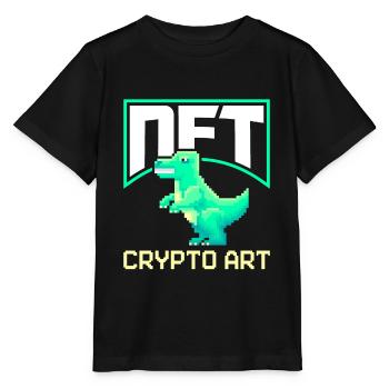 Non-fungible tokens NFTs crypto stocks NFT CRYPTO - Stanley/Stella MINI CREATOR Kids’ T-Shirt - black - Front - Mikhail (115cm)