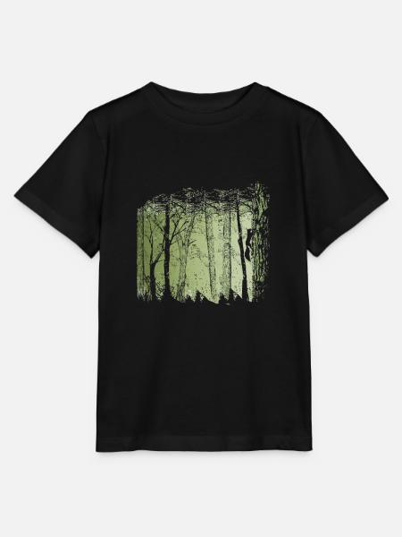 Eichhörnchen im Wald - Stanley/Stella Kinder T-Shirt MINI CREATOR  - Schwarz