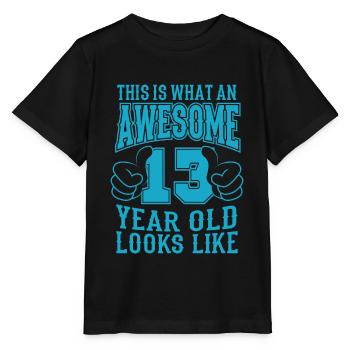 ICH BIN 13 JAHRE 13 Geburtstag Jungen 13 Jahre - Stanley/Stella Kinder T-Shirt MINI CREATOR  - Schwarz - Vorne - Mikhail (115cm)