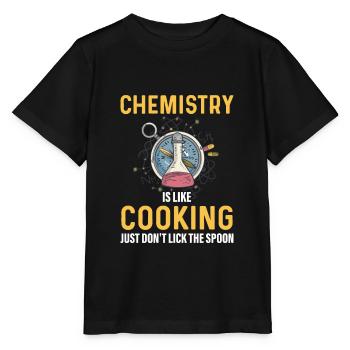Laboratoire chimique chimiste - T-shirt bio MINI CREATOR Stanley/Stella Enfant - noir - Devant - Mikhail (115cm)