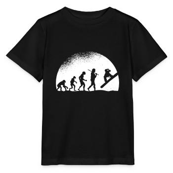 Evolution Snowboarding - T-shirt bio MINI CREATOR Stanley/Stella Enfant - noir - Devant - Mikhail (115cm)