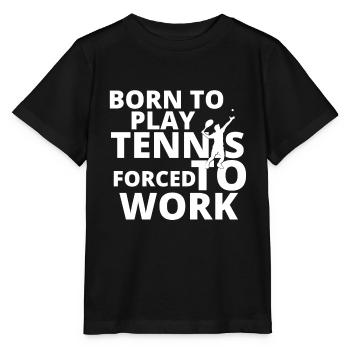 tennis / tennis / tennis players / tennis games - Stanley/Stella MINI CREATOR Kids’ T-Shirt - black - Front - Mikhail (115cm)