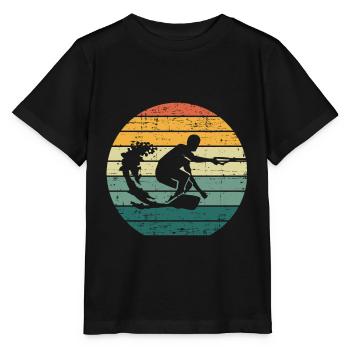 Wakeboard wakeboard wakeboard rétro Wakeboard Wakeboard - T-shirt bio MINI CREATOR Stanley/Stella Enfant - noir - Devant - Mikhail (115cm)