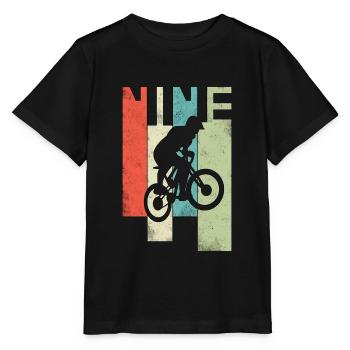 Children 9th birthday BMX 9 years children's birthday - Stanley/Stella MINI CREATOR Kids’ T-Shirt - black - Front - Mikhail (115cm)