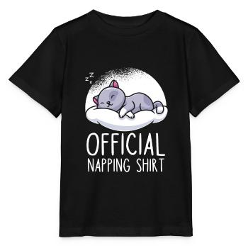 chat mignon sommeil sommeil sommeil - T-shirt bio MINI CREATOR Stanley/Stella Enfant - noir - Devant - Mikhail (115cm)