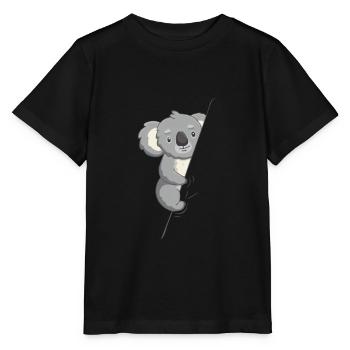 Koala Bär Australien Beuteltier Koala - Stanley/Stella Kinder T-Shirt MINI CREATOR  - Schwarz - Vorne - Mikhail (115cm)