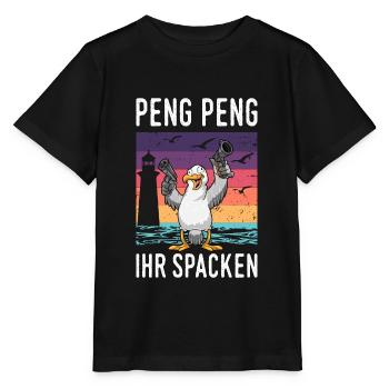 Moin Lübeck Moin Oldenburg Moin Hamburg Rostock - Stanley/Stella Kinder T-Shirt MINI CREATOR  - Schwarz - Vorne - Mikhail (115cm)