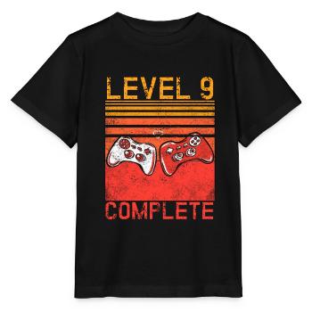 9th Children's Birthday Boy Level 9 Gaming 9 Years - Stanley/Stella MINI CREATOR Kids’ T-Shirt - black - Front - Mikhail (115cm)
