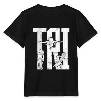 Triathlon - T-shirt bio MINI CREATOR Stanley/Stella Enfant - noir - Devant - Mikhail (115cm)