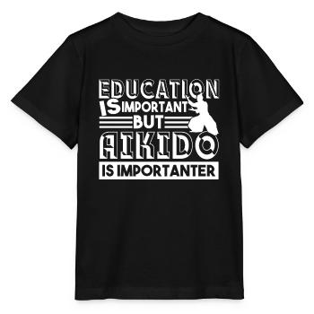 Aikido Aikido Is Importanter - Stanley/Stella MINI CREATOR Kids’ T-Shirt - black - Front - Mikhail (115cm)
