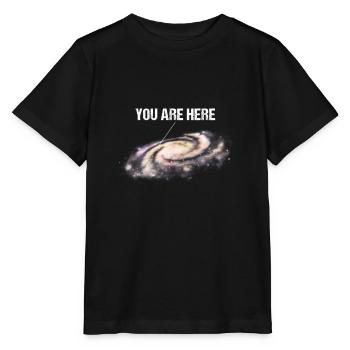 You Are Here Milky Way Universe Space - Stanley/Stella MINI CREATOR Kids’ T-Shirt - black - Front - Mikhail (115cm)