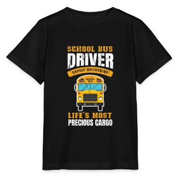 Schulbus - Stanley/Stella Kinder T-Shirt MINI CREATOR  - Schwarz - Vorne - Mikhail (115cm)