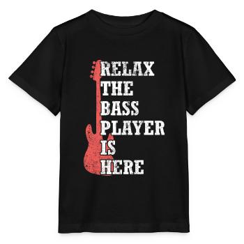 Bass bass guitarist - Stanley/Stella MINI CREATOR Kids’ T-Shirt - black - Front - Mikhail (115cm)