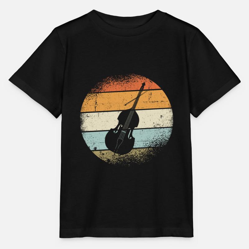 Kontrabass - Stanley/Stella Kinder T-Shirt MINI CREATOR  - Schwarz