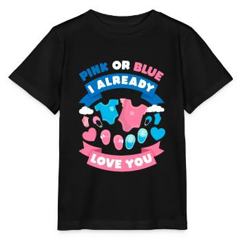 Gender Revealing Party Ideas Gender Revealer Cute - Stanley/Stella Kinder T-Shirt MINI CREATOR  - Schwarz - Vorne - Mikhail (115cm)