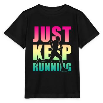 Joggen Jogger Geschenk - Stanley/Stella Kinder T-Shirt MINI CREATOR  - Schwarz - Vorne - Mikhail (115cm)