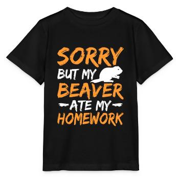 Biber - Stanley/Stella Kinder T-Shirt MINI CREATOR  - Schwarz - Vorne - Mikhail (115cm)