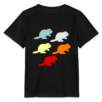 Biber - Stanley/Stella Kinder T-Shirt MINI CREATOR  - Schwarz - Vorne - Mikhail (115cm)