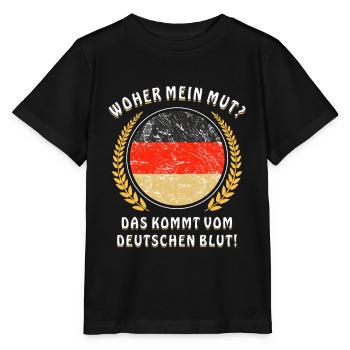 MUT VOM DEUTSCHEN BLUT - Stanley/Stella Kinder T-Shirt MINI CREATOR  - Schwarz - Vorne - Mikhail (115cm)