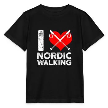Nordic Walking Poles Trekking - Stanley/Stella MINI CREATOR Kids’ T-Shirt - black - Front - Mikhail (115cm)