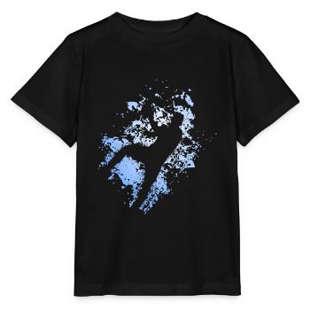 Handball Sprungwurf Handballspieler Kreisläufer - Stanley/Stella Kinder T-Shirt MINI CREATOR  - Schwarz - Vorne - Mikhail (115cm)