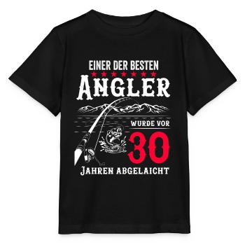 Anglergeschenk zum 30 Geburtstag 30 Ehrentag - Stanley/Stella Kinder T-Shirt MINI CREATOR  - Schwarz - Vorne - Mikhail (115cm)