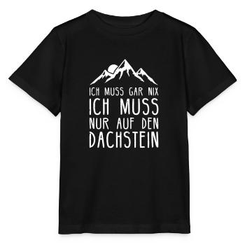 Dachstein I Gletscher Österreich Motiv für - Stanley/Stella Kinder T-Shirt MINI CREATOR  - Schwarz - Vorne - Mikhail (115cm)