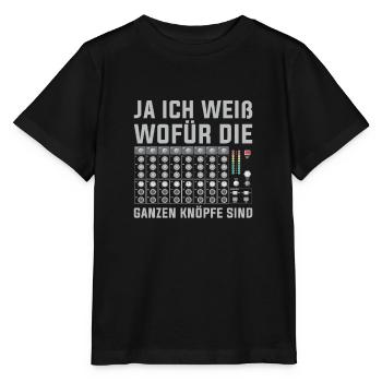 Tontechniker Sound Audio Engineer - Stanley/Stella Kinder T-Shirt MINI CREATOR  - Schwarz - Vorne - Mikhail (115cm)
