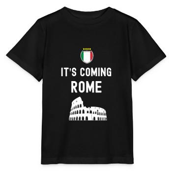 sta arrivando Roma Coloseum Calcio Europa - Maglietta per bambini MINI CREATOR di Stanley/Stella - nero - Fronte - Mikhail (115cm)