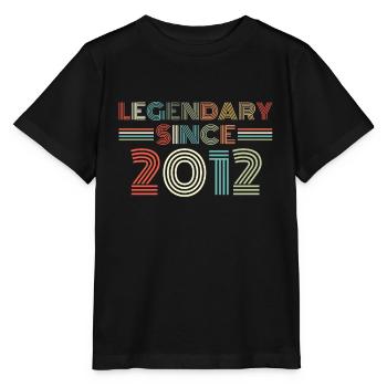 Legendary Since 2012 9th birthday children's birthday - Stanley/Stella MINI CREATOR Kids’ T-Shirt - black - Front - Mikhail (115cm)