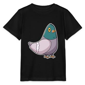 Pigeon pigeon sourd chuchoteur de pigeons - T-shirt bio MINI CREATOR Stanley/Stella Enfant - noir - Devant - Mikhail (115cm)